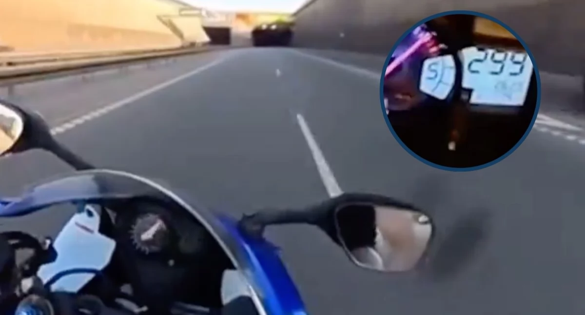 Kronika kryminalna, Pędził gdańskim tunelem Policja zatrzymała motocyklistę - zdjęcie, fotografia