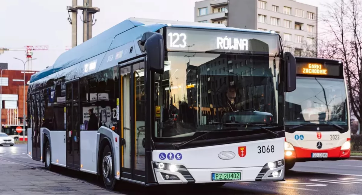 Elektryczny Solaris był już na testach w Gdańsku. Fot. Dominik Paszliński/UM Gdańsk