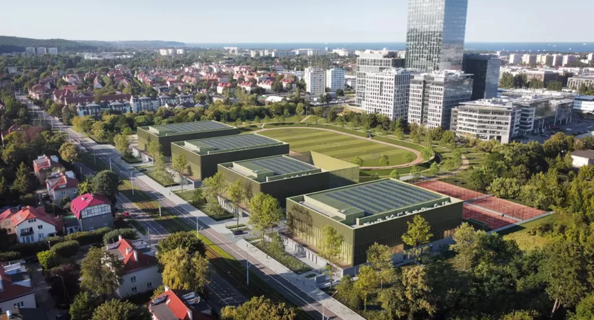Wizualizacja Centrum Sportowego UG, fot. Uniwersytet Gdański