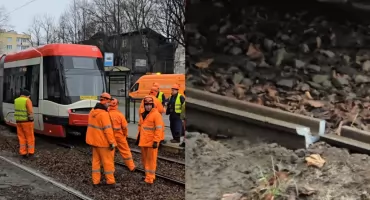 Wykolejenie tramwaju na Siedlcach. ZTM uruchamia autobusy zastępcze 