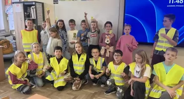 Gdańscy uczniowie promują odblaski. Bezpieczeństwo zaczyna się od widoczności, ale przede wszystkim od odpowiedzialności